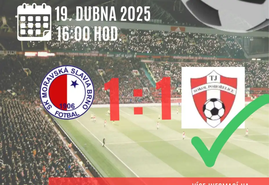 SK Moravská Slavia - TJ Sokol Pohořelice 1:1